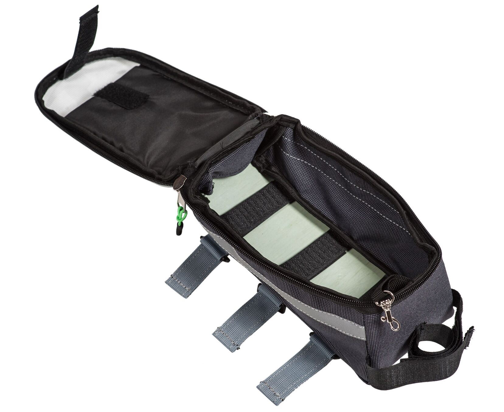 Велосумка Course Мастер на раму увеличенная для смартфона (серый)