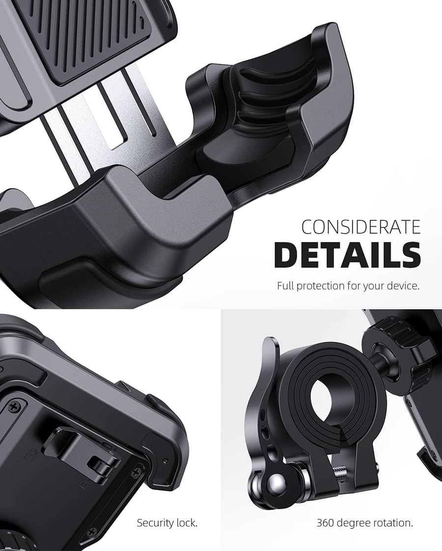 Держатель телефона на руль Lamicall BP03 (чёрный)