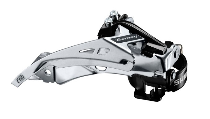 Передний переключатель Shimano Tourney FD-TY710 (3x7/8 скоростей, универсальная тяга, для 48T)