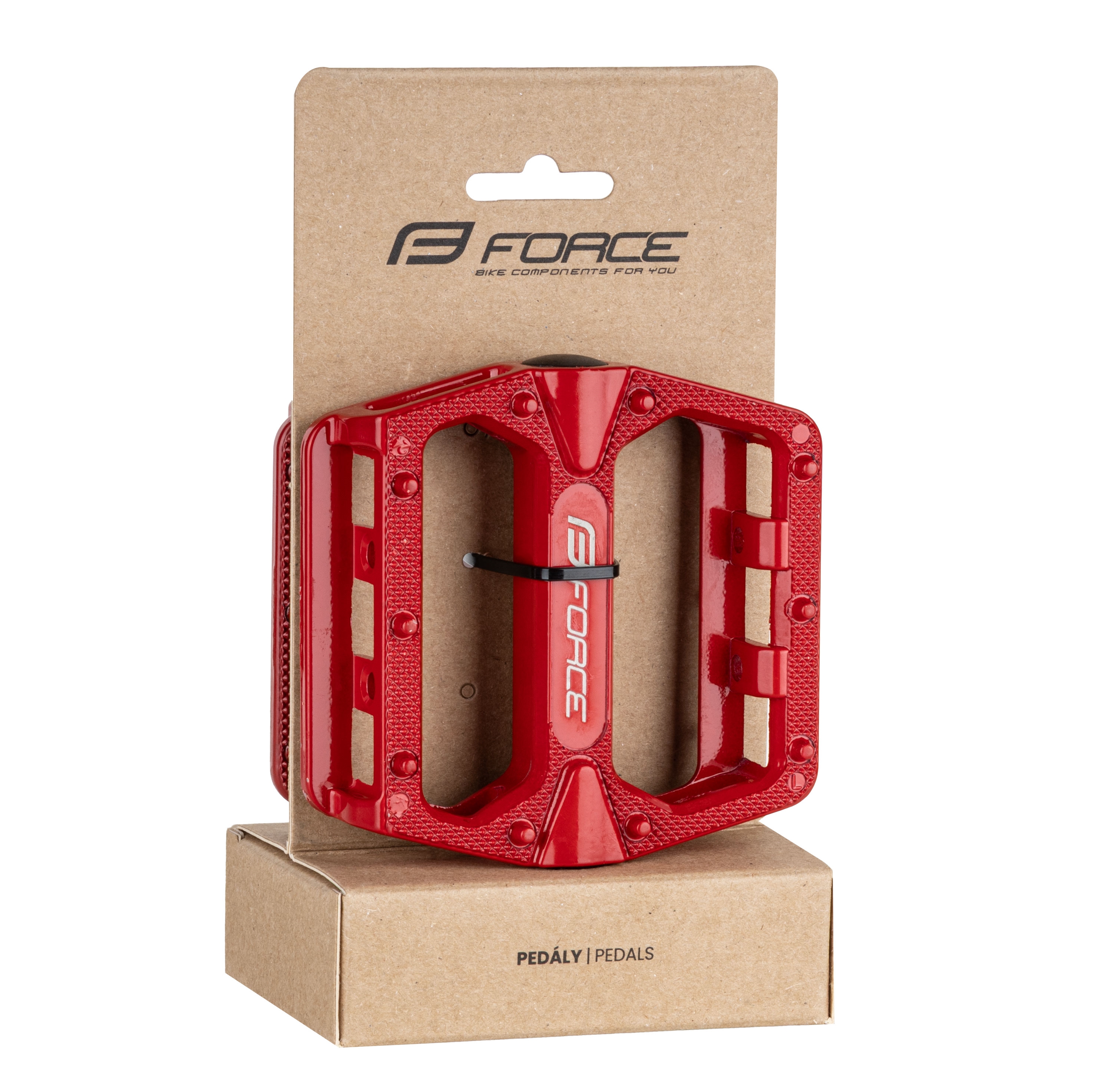 Педали алюминиевые Force BMX HOT (красные)