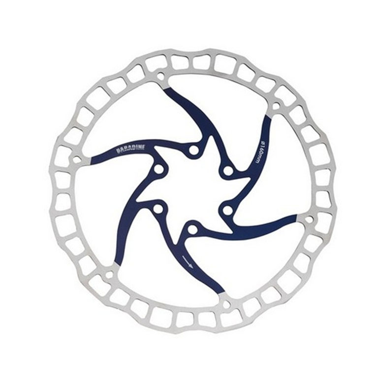 Тормозной ротор Baradine DB-07D-160 (160 мм, 6 болтов, синий)