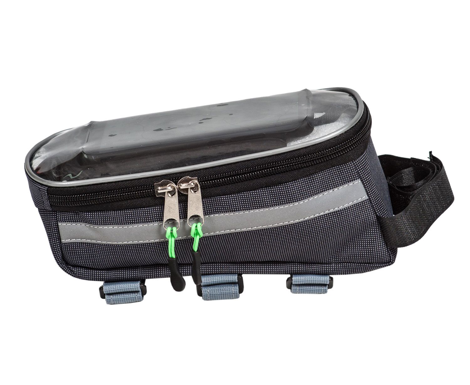 Велосумка Course Мастер на раму увеличенная для смартфона (серый)