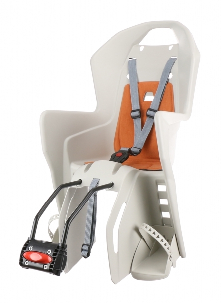 Детское велосипедное кресло Polisport Koolah FF (кремовый/оранжевый)