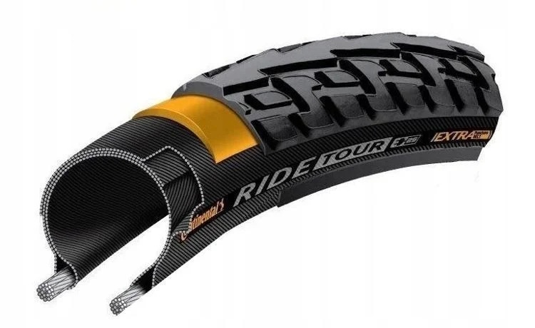 Велосипедная покрышка Continental 28x1.6 (42-622) RIDE Tour, Black