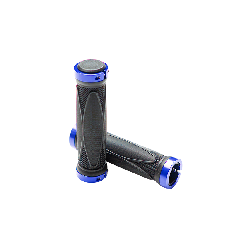 Грипсы Hualong HL-G202 (чёрный/синий, L-130 мм)