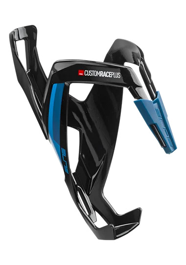 Флягодержатель Elite Custom Race Plus (черно/синий глянец)