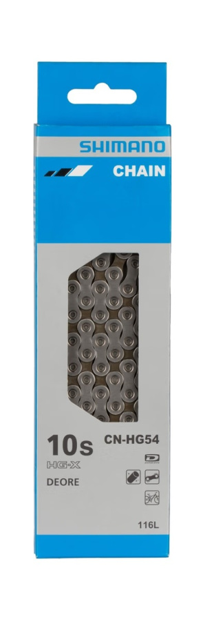 Цепь Shimano Deore CN-HG54 (10 скоростей, 116 звеньев)