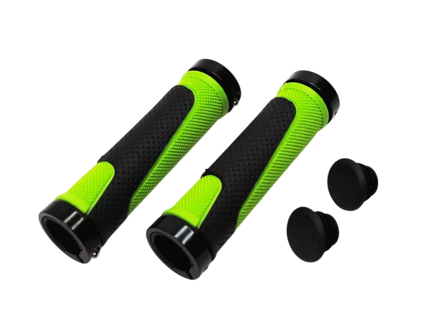 Грипсы Hualong HL-G308 (чёрный/зеленый, L-130 мм)