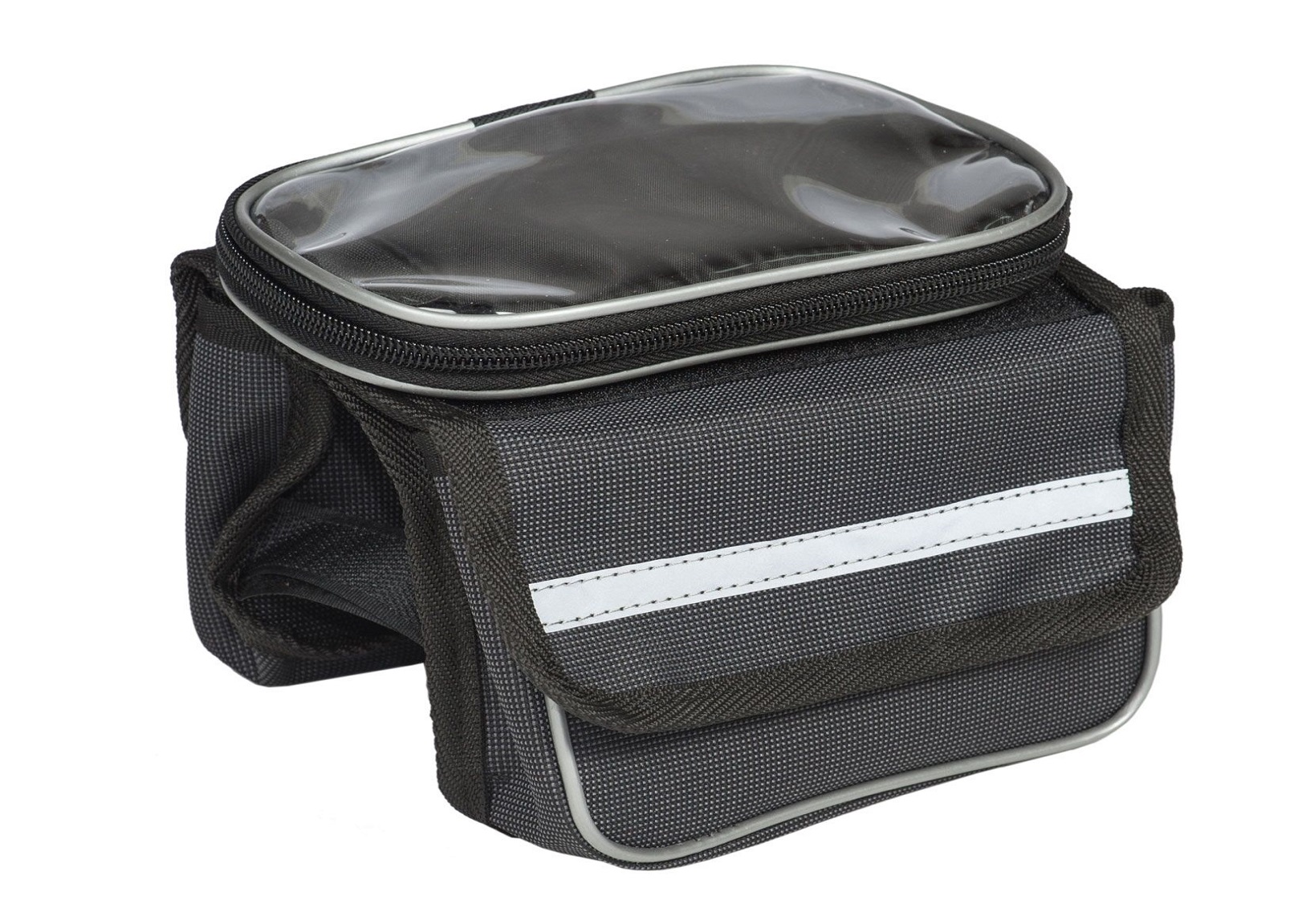 Велосумка Course ПиФорм на раму с чехлом для смартфона (серый)