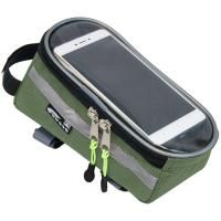 Велосумка COURSE МАСТЕР на раму увеличенная для смартфона (зеленый)