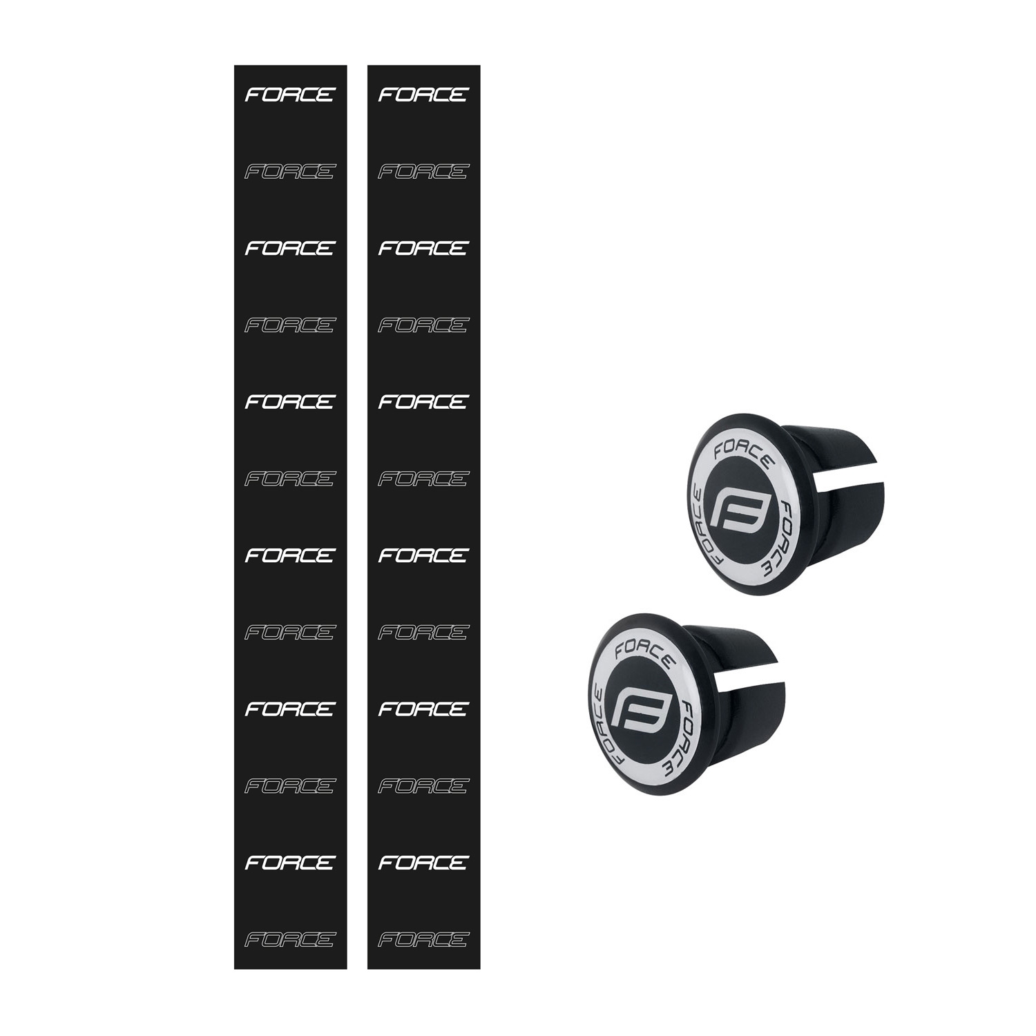 Обмотка руля Force WAVE (чёрная, с логотипом)