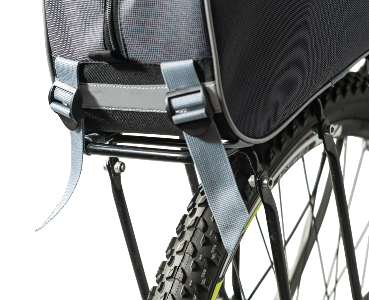 Велосумка Course Кантри-1 на багажник (чёрно-серая)