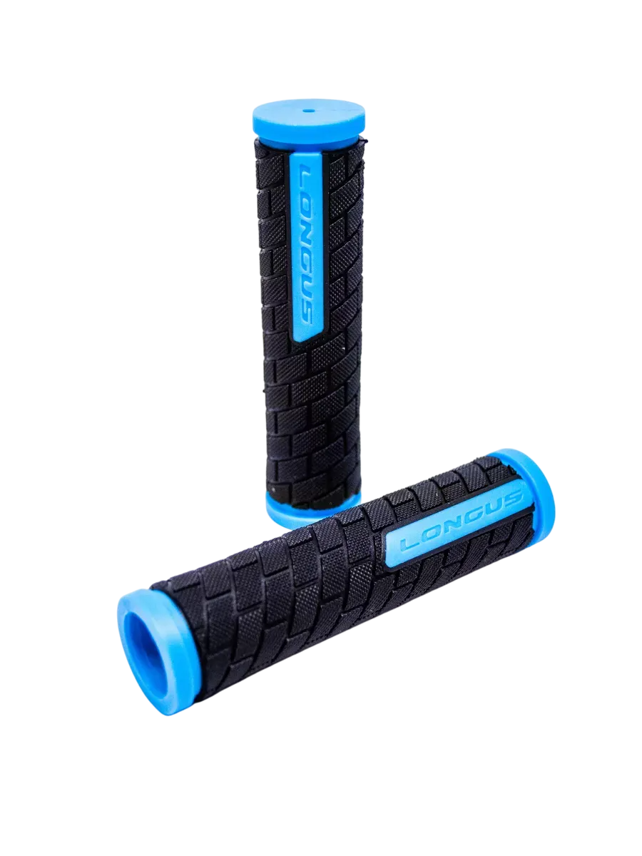 Ручки руля Longus GRID (черный/синий, L-128 мм)