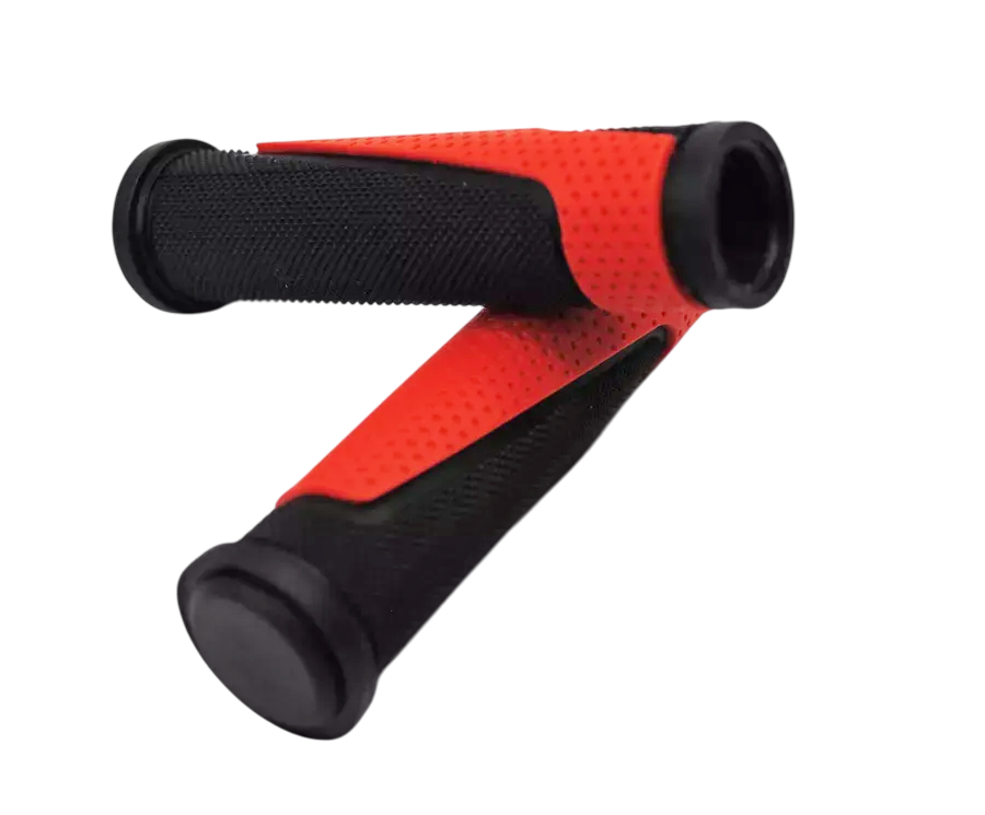 Грипсы Hualong HL-G305 (чёрный/красный, L-125 мм)