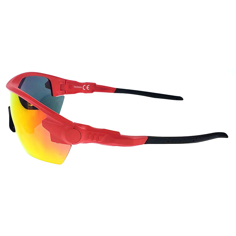 Очки солнцезащитные 2K SD-21504 (красный матовый / чёрно-красный revo)