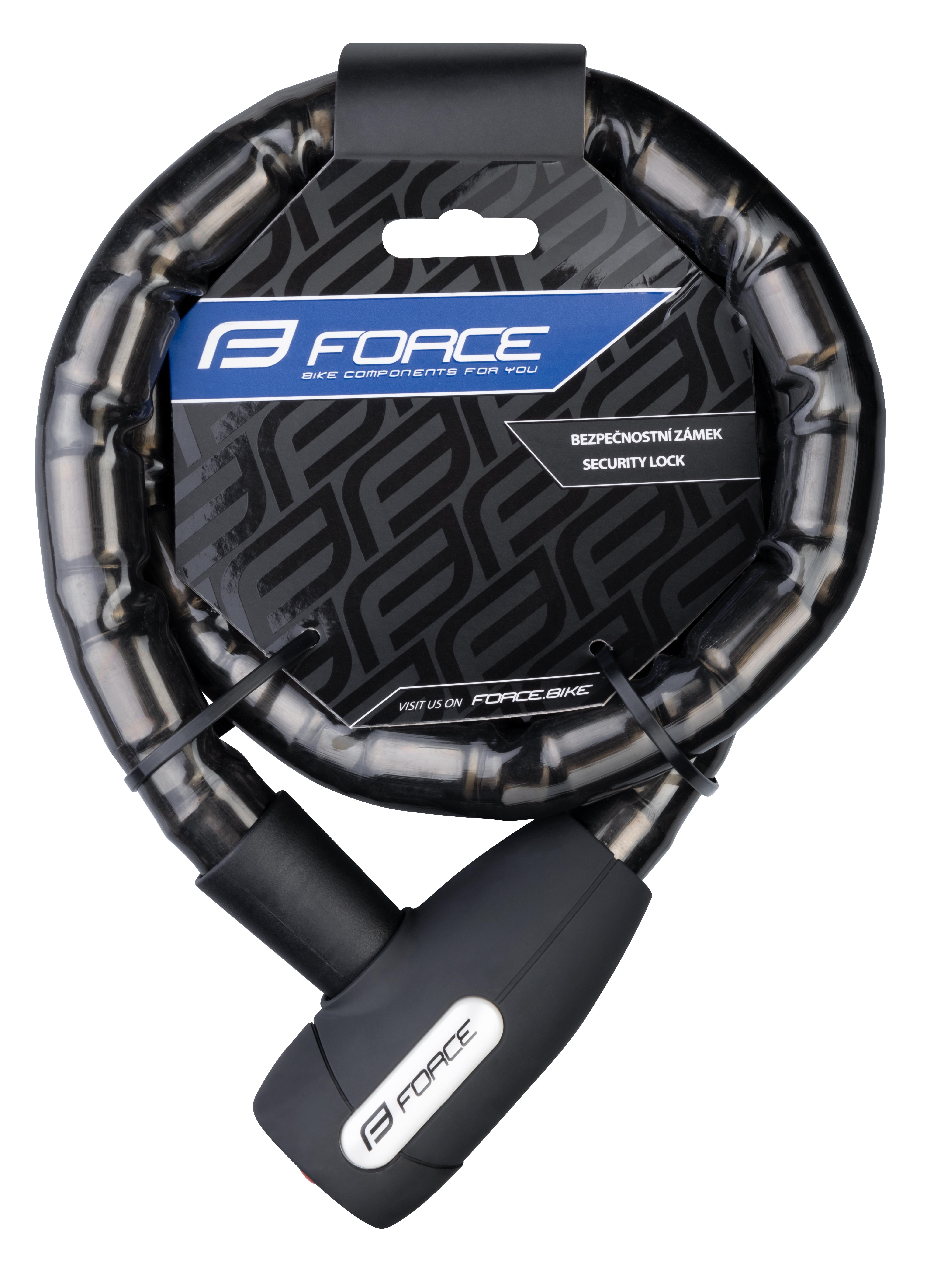 Замок Force LUX 25/1000 мм (звеньевой, без крепления, чёрный)