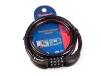 Замок велосипедный кодовый TONYON ø8мм х 1200мм, 567C-0812