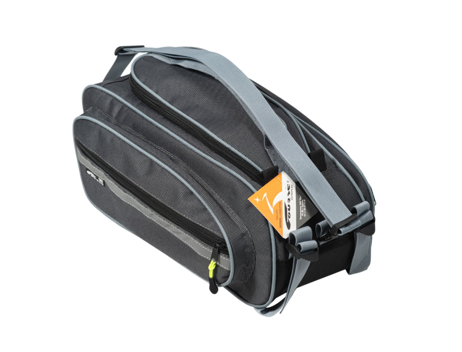 Велосумка Course Джаст-3 на багажник (чёрно-серая)
