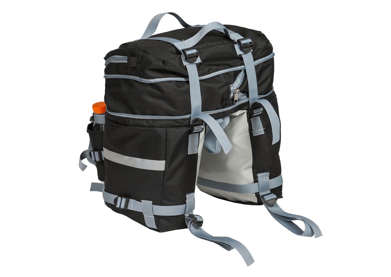 Велорюкзак Course на багажник (велоштаны) 22-30 литров (чёрный)