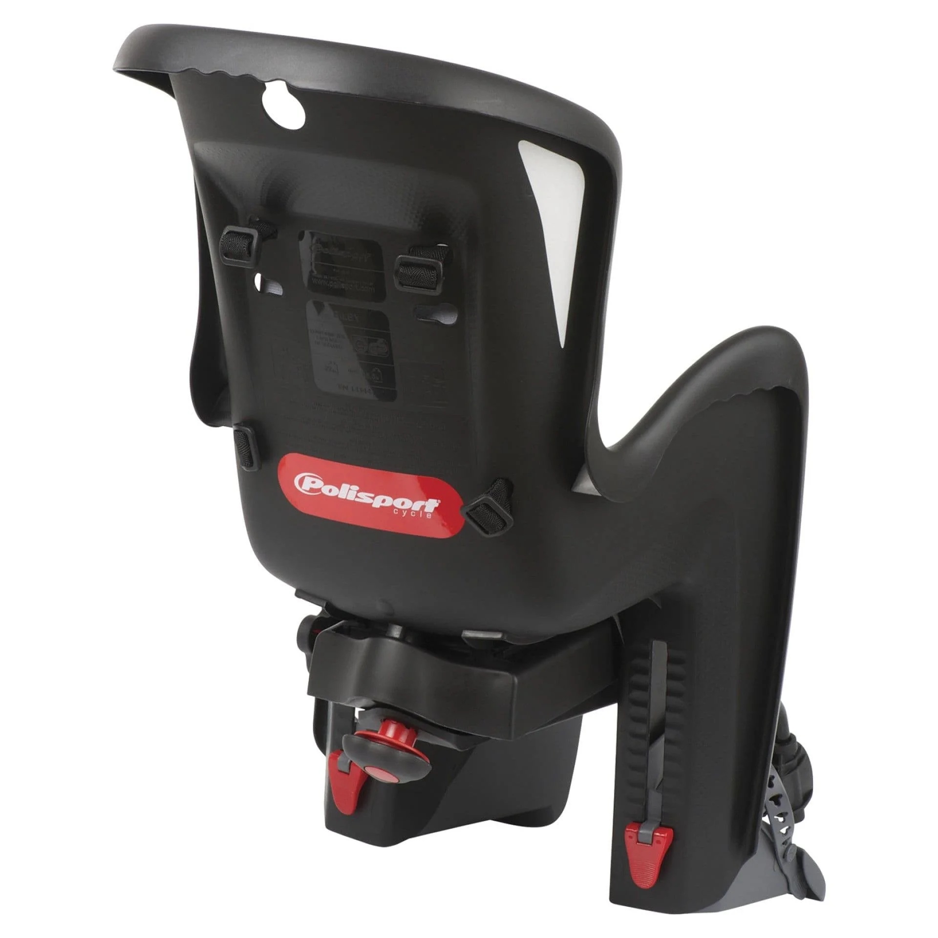 Детское велосипедное кресло Polisport Bilby Maxi RS (черный/темно-серый)