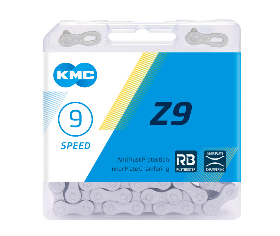 Цепь велосипедная KMC Z9 RB (116 звеньев, 9 скоростей)