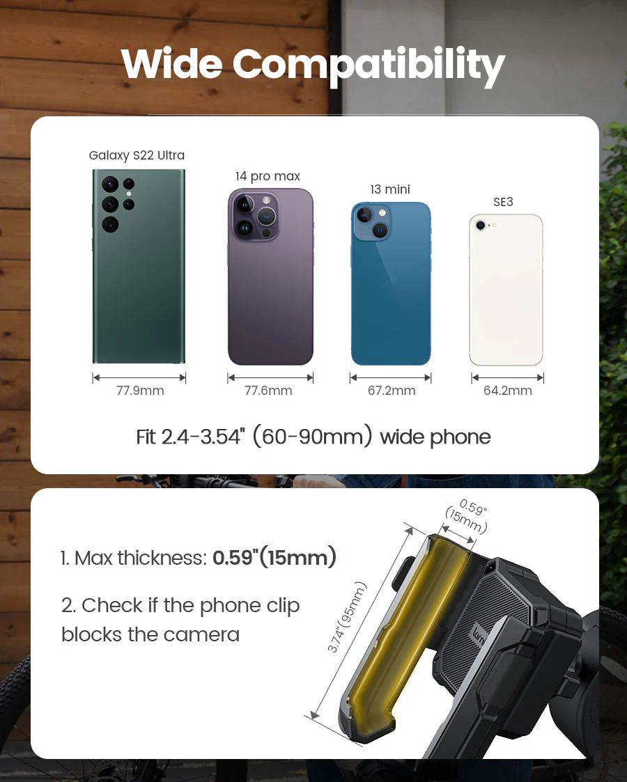 Держатель телефона на руль Lamicall BP09 (чёрный)