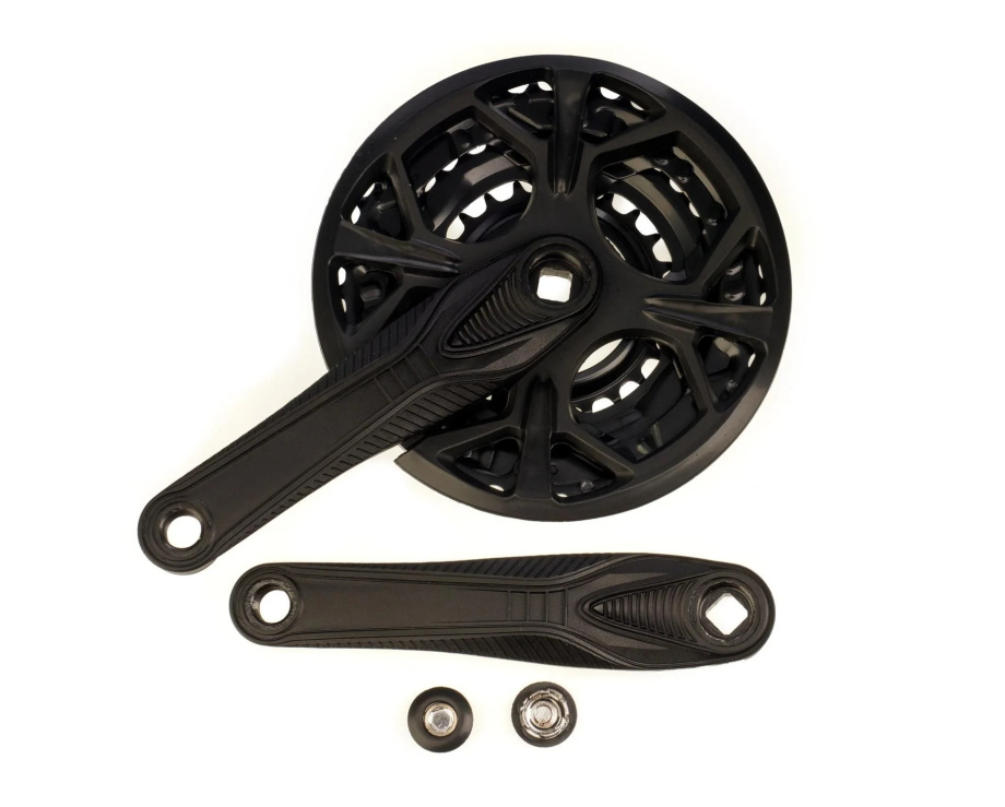 Комплект шатунов POLO-E ES53423-9BK (24/34/42Т, 170 мм, 3x9 скоростей)