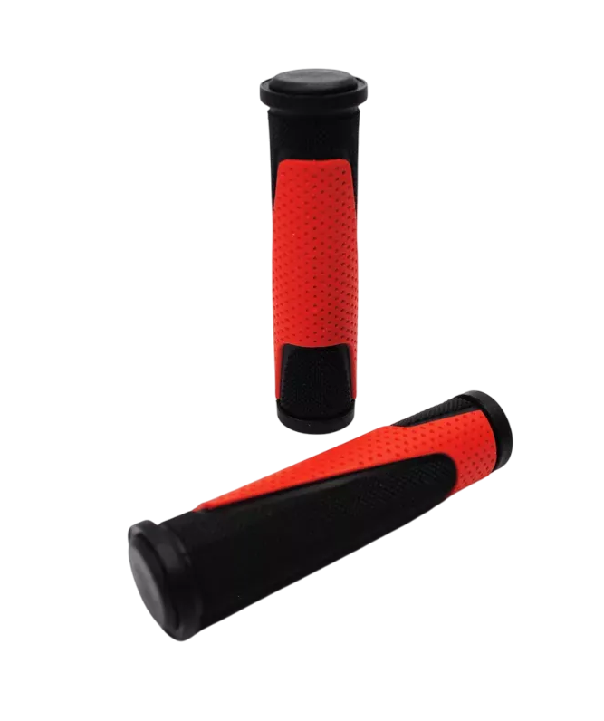 Грипсы Hualong HL-G305 (чёрный/красный, L-125 мм)
