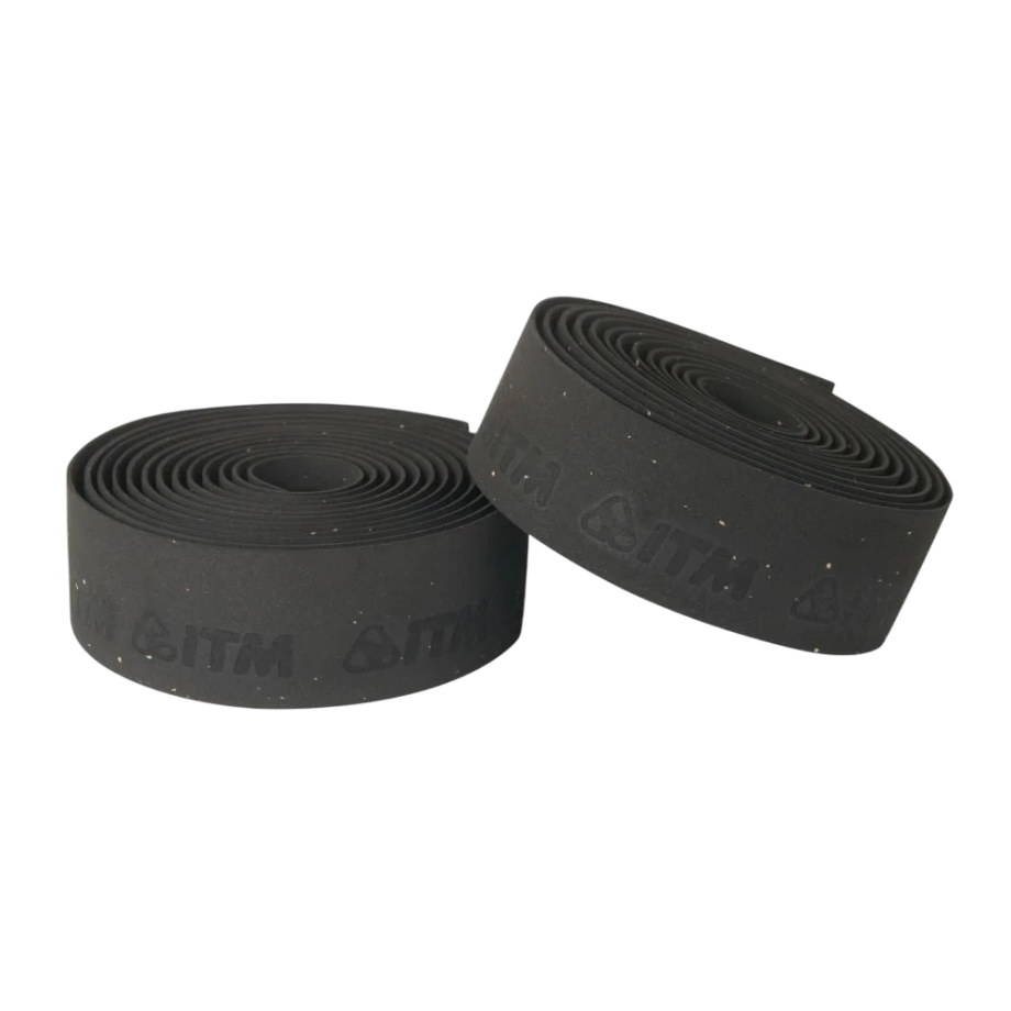 Обмотка руля ITM Cork 38040 с заглушками (чёрный)