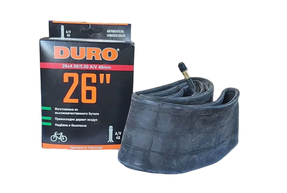 Велокамера DURO 26 x 4.00/5.00 AV48 (для FAT BIKE)