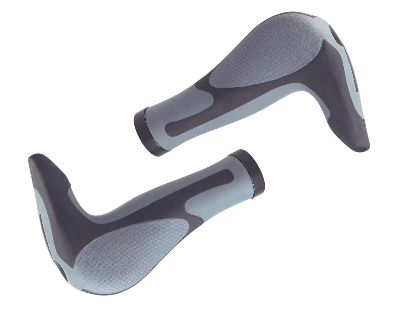 Грипсы Hualong HL-G205 (чёрный/серый, L-150 мм)