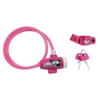 Замок Force, детский с креплением 80см/8мм (розовый)