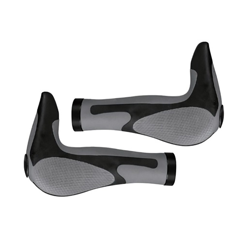 Грипсы Hualong HL-G205 (чёрный/серый, L-150 мм)