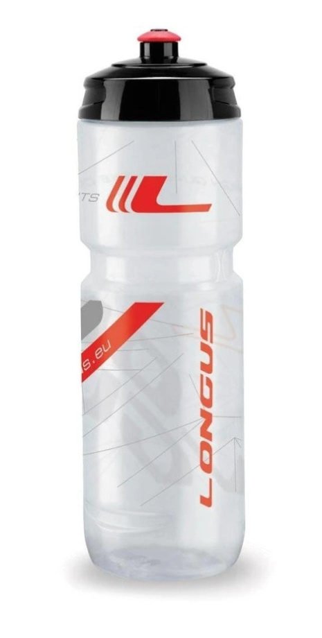 Велобутылка Longus TESA 800 мл (прозрачно/красная)