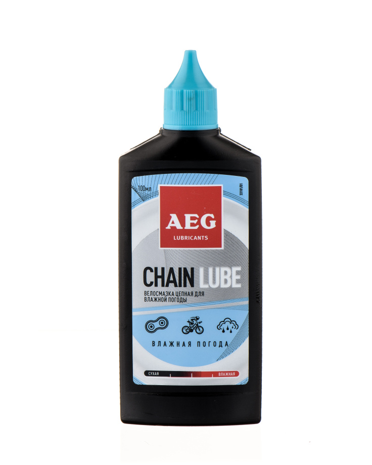 Велосмазка для цепи AEG 100 мл (влажная погода)