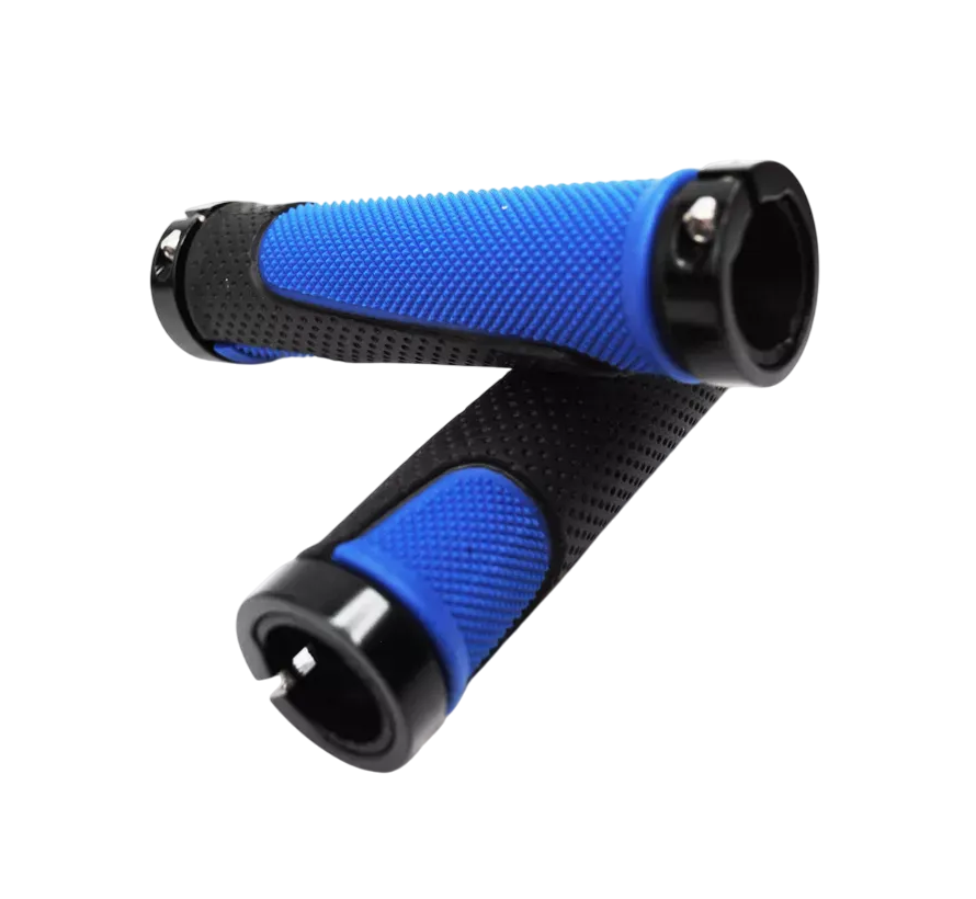 Грипсы Hualong HL-G308 (чёрный/синий, L-130 мм)