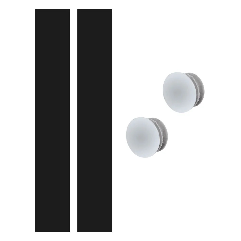 Обмотка руля ITM Cork 38040 с заглушками (чёрный)