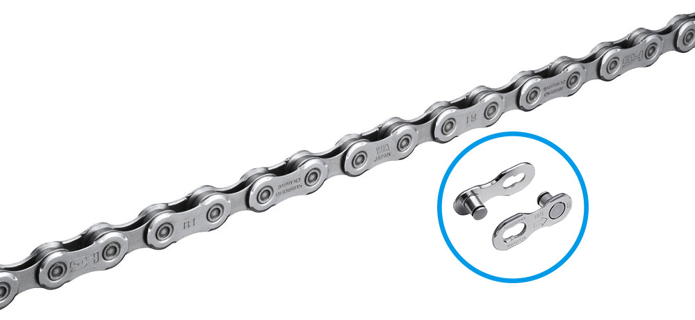 Цепь Shimano Deore CN-M6100 (12 скоростей, 126 звеньев, с замком цепи QuickLink)