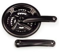 Комплект шатунов PROWHEEL TY-CM99, 28/38/48T, 170 мм.