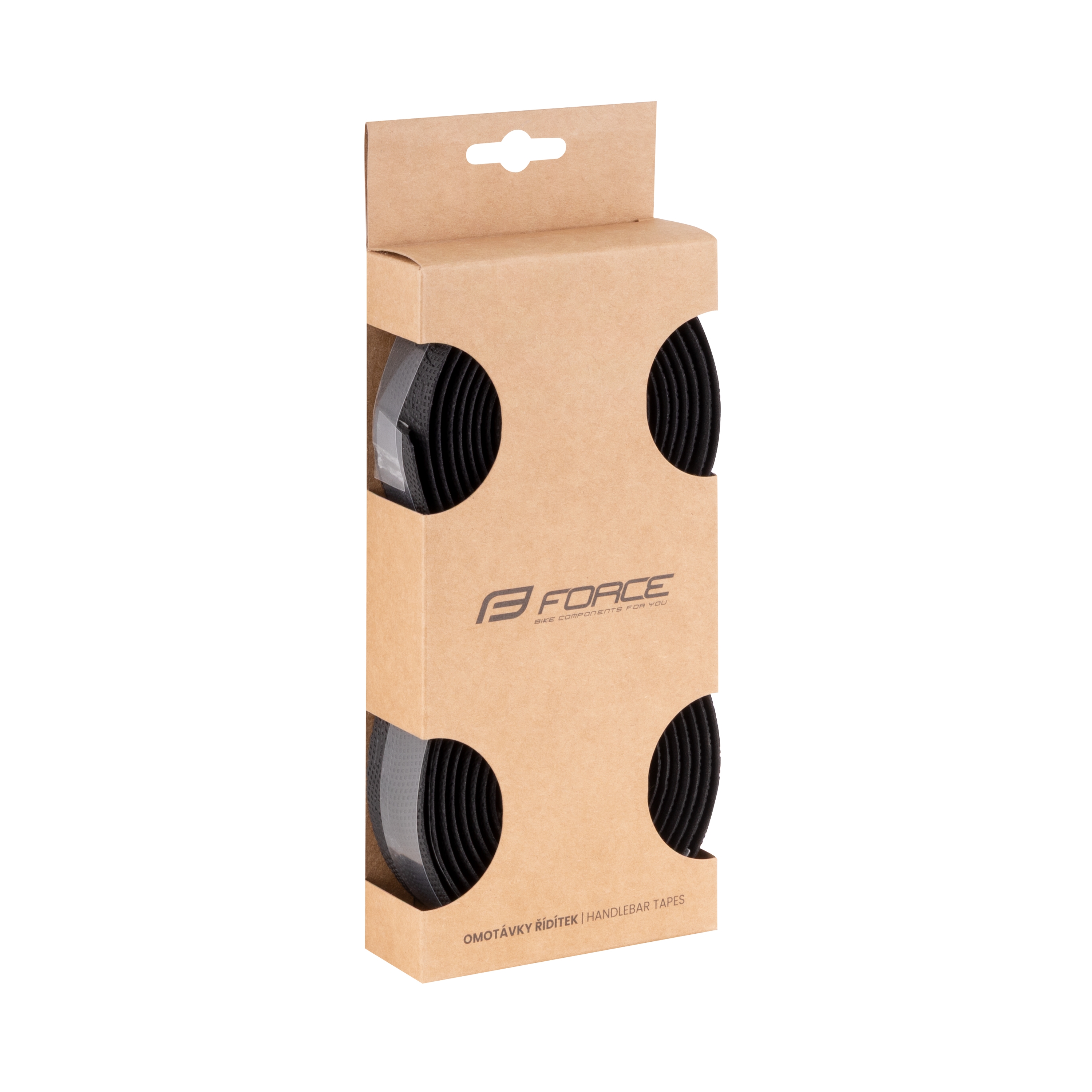 Обмотка руля Force WAVE (чёрная, с логотипом)