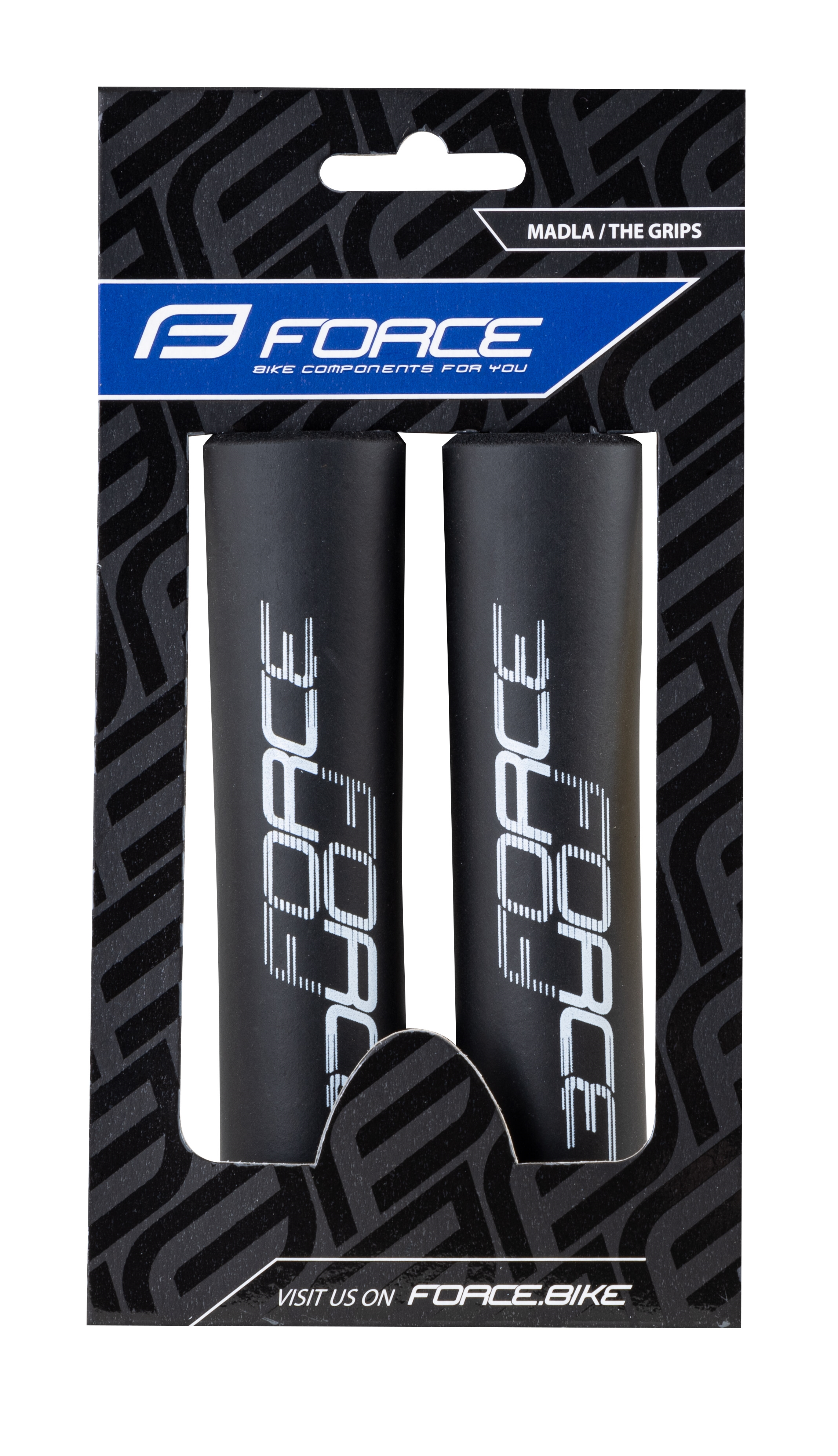 Грипсы Force LOX (чёрные, L-135 мм)