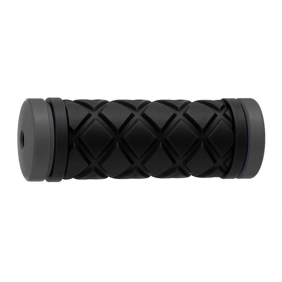 Грипсы Hualong HL-G73 (чёрный/серый, L-90 мм)