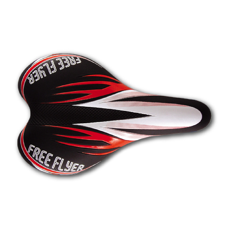 Седло DDK 1217A (чёрный/красный/белый)