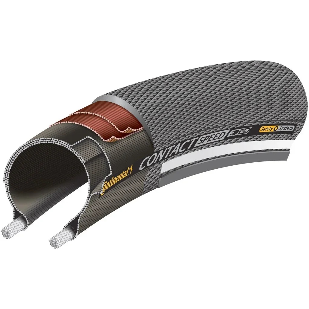 Велосипедная покрышка Continental 700x28C (28-622) CONTACT Speed, Black-Reflex