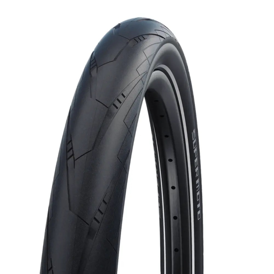 Велосипедная покрышка Schwalbe Super Moto 28x2.00 (50-622), RaceGuard (Black-Reflex)
