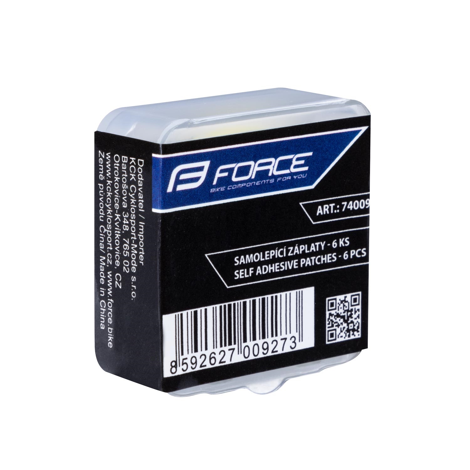 Набор для ремонта камер Force 74009 — самоклеящиеся заплатки, 6 шт.