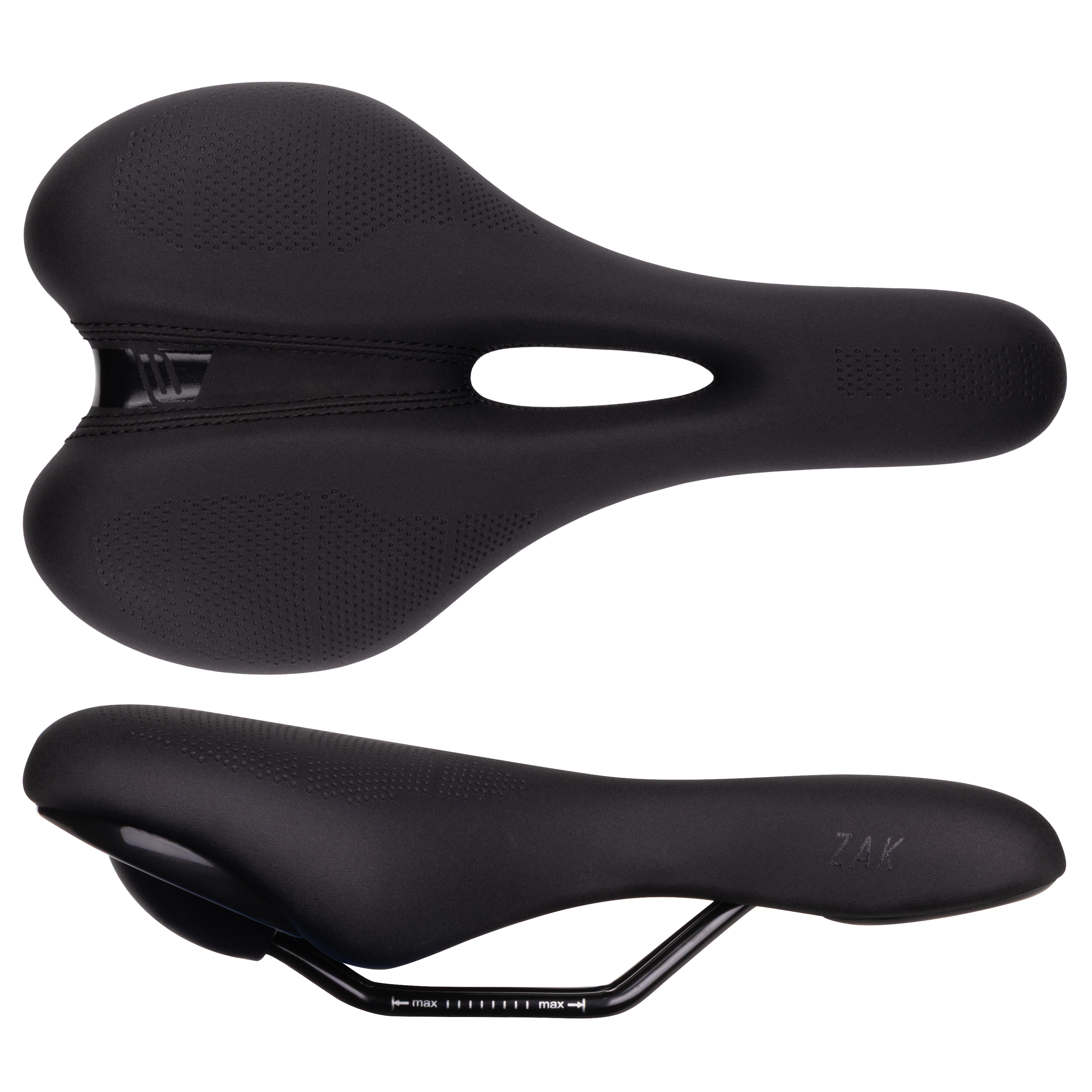 Седло FORCE ZAK 20172 (черное матовое)