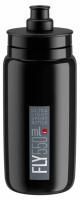 Велобутылка Elite FLY 550мл (черная, серый логотип)