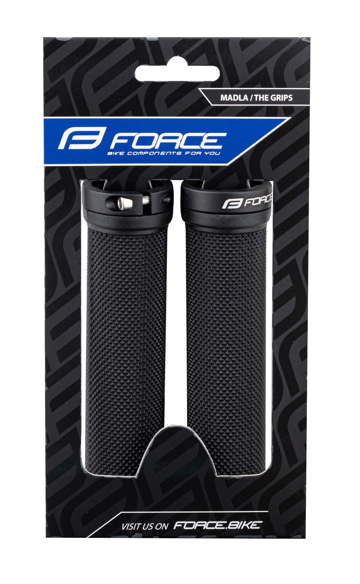 Грипсы Force 38289 (чёрные, L-128 мм)