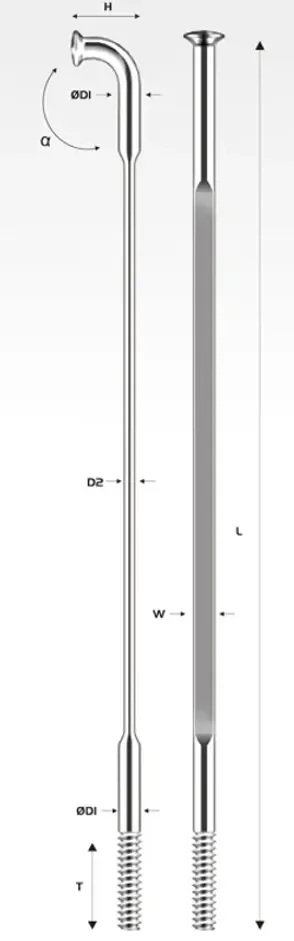 Спица Pillar PSR PA 1423 x 280мм SP (чёрный)